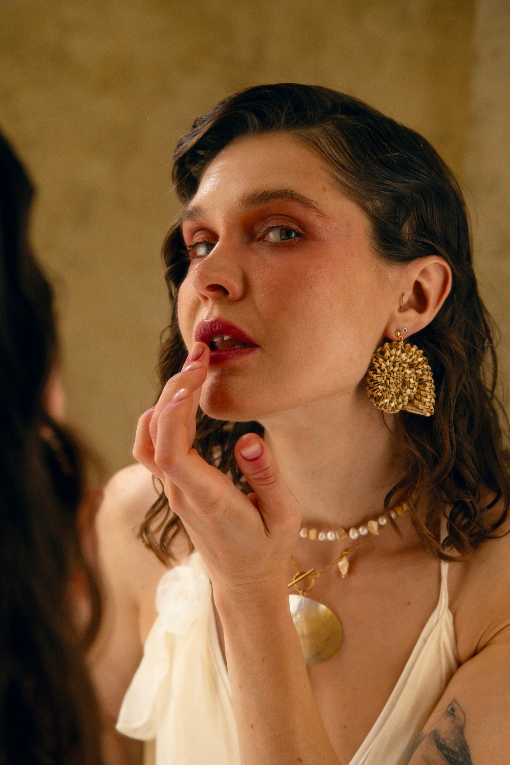 Straw Siren earrings